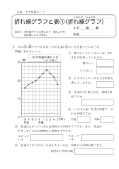 （うでだめシート4年）1　折れ線グラフと表 ①