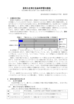 思考力を育む社会科学習の創造－社会参画の視点を取り入れた地域学習を通して－