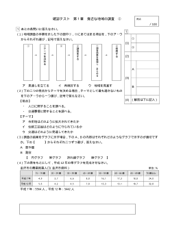 （確認テスト）身近な地域の調査（２）