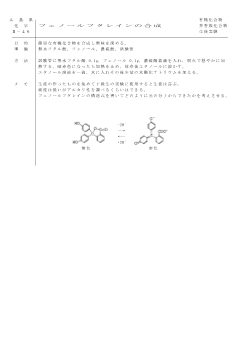 【化学アイデアカード】フェノールフタレインの合成