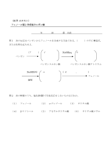 （化学 小テスト） フェノール類と芳香族カルボン酸