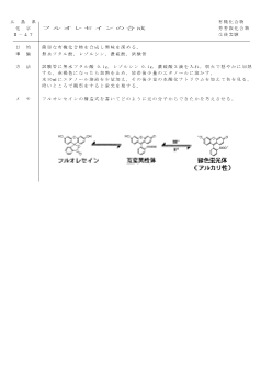 【化学アイデアカード】フルオレセインの合成