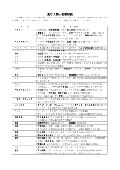 ［2015倫理ITサブノート］主な人物と著書解説