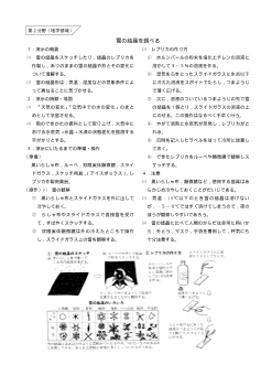 （おもしろい観察・実験）雪の結晶を調べる