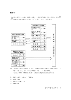 物質フロー（2004年［現社］センター試験追試験 ２～４)