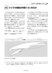 （教科書復刻版） クジラの細胞は何個ぐらいあるか ［生物の細胞のふえ方］