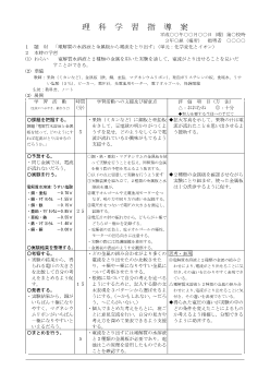 電解質の水溶液と金属板から電流をとり出す（3年単元1：化学変化とイオン）