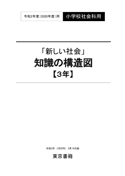 「新しい社会」知識の構造図【３年】（PDF版）