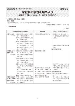 （ワークシート集）実践例１ 【第5学年】 紙１枚でできるKJ法 家庭科の学習を始めよう―家庭科で「あったかホーム」の主人公になろう―