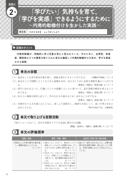 実践例2　「学びたい」気持ちを育て、「学びを実感」できるようにするために～内発的動機付けを生かした実践～（２年 話すこと・聞くこと たからものを しょうかいしよう）