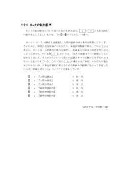 カントの批判哲学（2015年［倫理］センター試験本試験より）