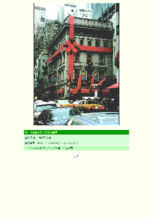 ［アメリカ］5番街のクリスマス風景