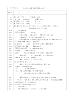 （授業プリント）３年学年末年表