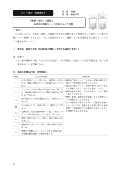 （２）実践事例２　病気の予防「生活行動が関わって起こる病気の予防１」 