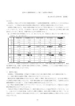 （日本史）近世から循環型農業として続く三富新田の教材化