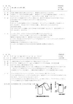 【化学アイデアカード】水素の性質／アルミ缶がペシャンコに／シリカゲルを作る