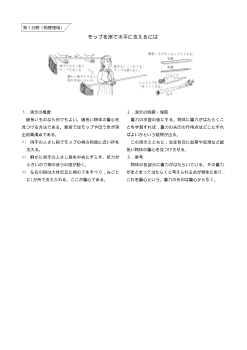 （おもしろい観察・実験）モップを指で水平に支えるには