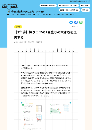 【3年➅】棒グラフの1目盛りの大きさを工夫する