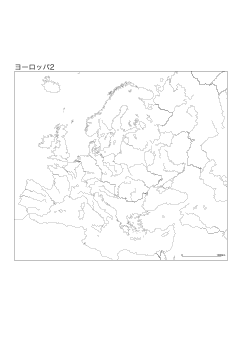 ［白地図］（76）ヨーロッパ２(河川)／ボンヌ図法　中心(N50°E20°)