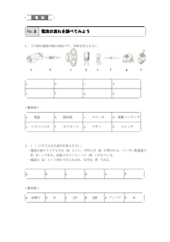 （評価問題例・電気）電流の流れを調べてみよう