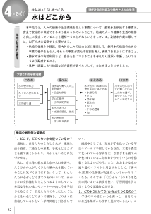 ［単元の展開例］４-２-（１）　水はどこから