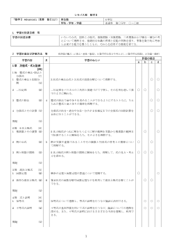 （317）数学Ⅱ　Advanced（平成30年度新刊）シラバス案