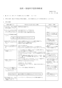 （学習指導略案）音センサー付き動くおもちゃの製作