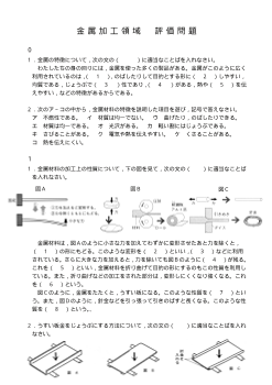 金属加工領域・評価問題例