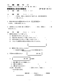 （授業プリント）No.18　摂関政治と文化の国風化