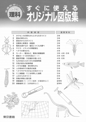 小学校理科「すぐに使えるオリジナル図版集」