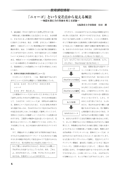 (教育課程情報)「ニャーゴ」という交差点から見える風景－物語を読む力の系統を考える試論－