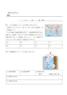 （化学 小テスト） 電池