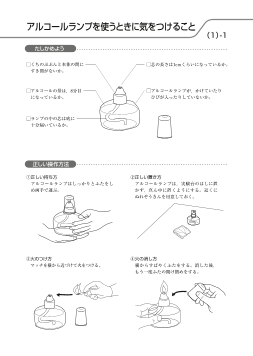 [4・5・6年]アルコールランプを使うときに気をつけること(1)