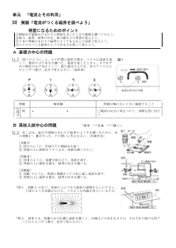 （学力向上問題集）　実験「電流がつくる磁界を調べよう」