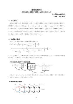 連分数と数列(1) ～有理数数列の極限値が無理数になる例を中心にして～