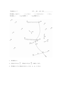 ［板書例］天気図をかこう