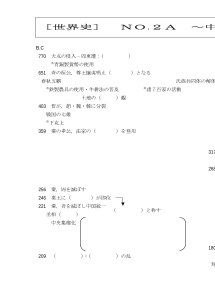 [世界史A]（No.２A）中国文明とインド文明（2）