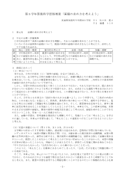 第５学年算数科学習指導案－面積の求め方を考えよう－