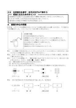 （学力向上問題集）　化学変化を原子・分子のモデルで表そう