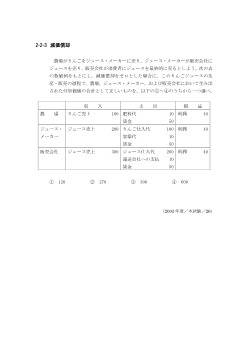 減価償却(2003年［政経］センター試験本試験より）