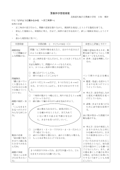 算数科学習指導案４年「どのように変わるかな～正三角形～」