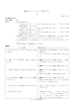 算数シミュレーション活用プラン６年「比例」