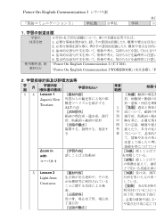 （702）Power On I（令和4年度改訂） シラバス案