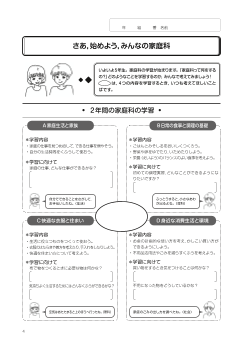 小学校家庭科の学習の見通し（ガイダンス）「◆さあ，始めよう，みんなの家庭科」