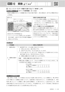 （授業実践例3年）④　関数 y＝ax2