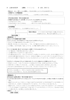 （指導案）3年31 しあわせの王子