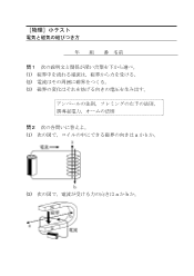 ［物理］小テスト　電気と磁気の結びつき方