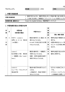 （平成15－18）「Power On English Writing」シラバス案