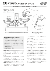 [発展]（２０）同じかさのものの重さをくらべよう－同じかさのガムシロップと水の重さをくらべよう－（５年）てこのはたらき