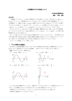 三角関数のグラフの指導について